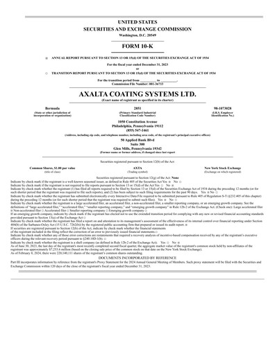 Thumbnail Axalta Financial Report 2023