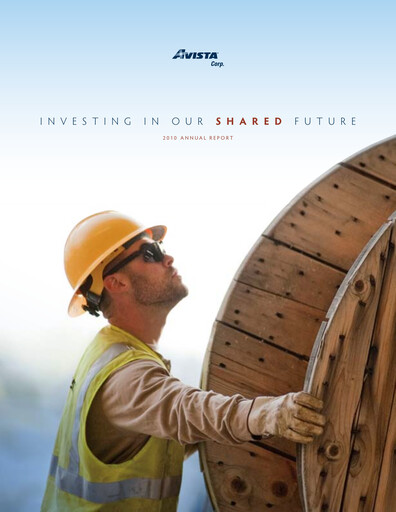 Thumbnail Avista
 Annual Report 2010