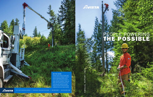 Thumbnail Avista
 Annual Report 2014