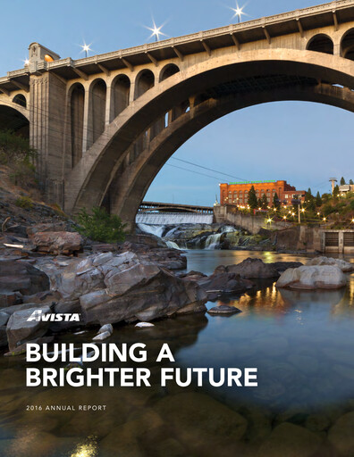 Thumbnail Avista
 Annual Report 2016