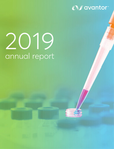 Miniature Avantor Rapport annuel 2019