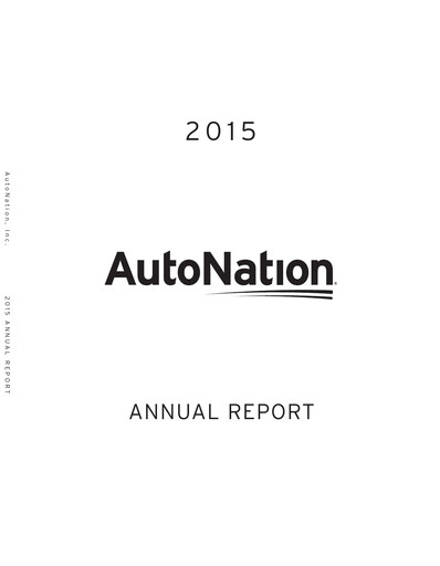 Thumbnail AutoNation Annual Report 2015