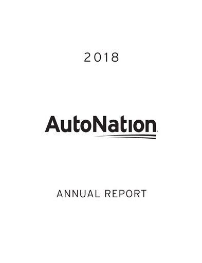 Thumbnail AutoNation Annual Report 2018