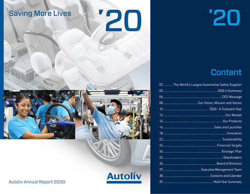 Thumbnail Autoliv Annual Report 2020