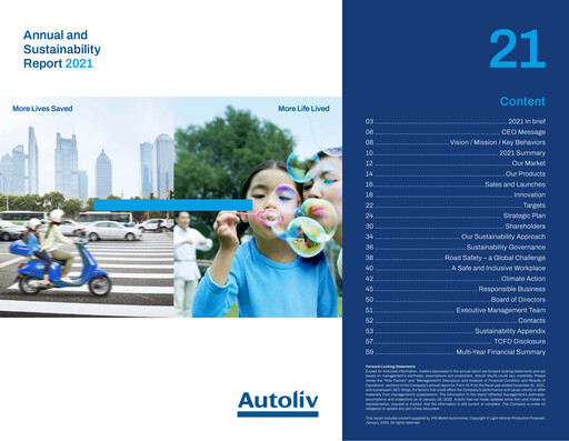 Thumbnail Autoliv Annual Report 2021