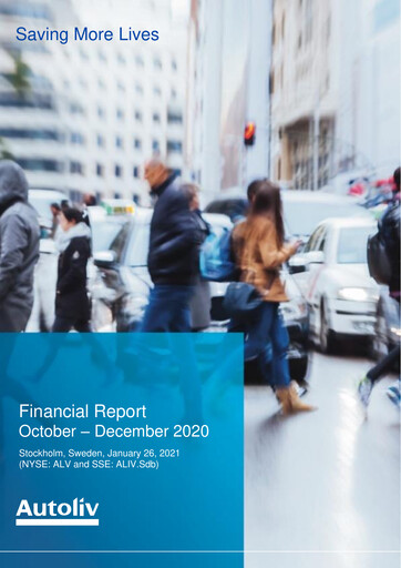 Thumbnail Autoliv Financial Report 2020