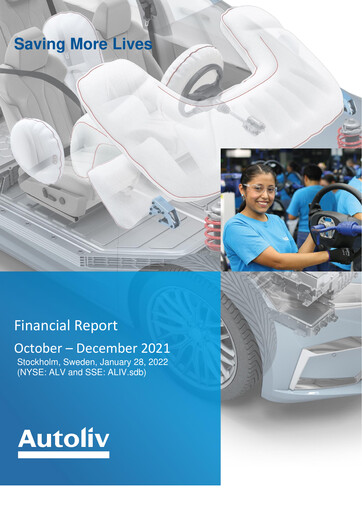 Thumbnail Autoliv Financial Report 2021