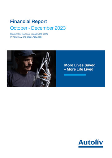 Thumbnail Autoliv Financial Report 2023