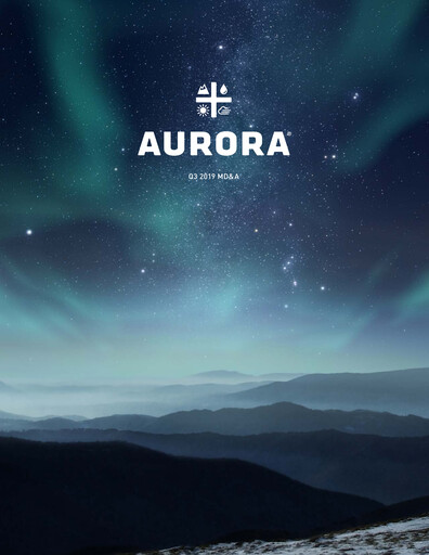 Vorschaubild Aurora Cannabis Quartalsbericht 2019-q3