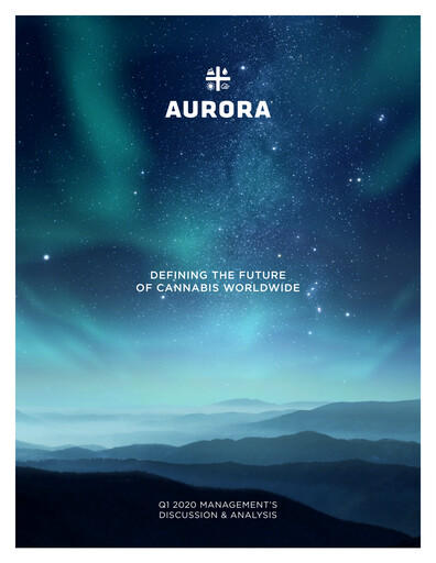 Vorschaubild Aurora Cannabis Quartalsbericht 2020-q1