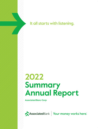 Thumbnail Associated Banc-Corp
 Annual Report 2022