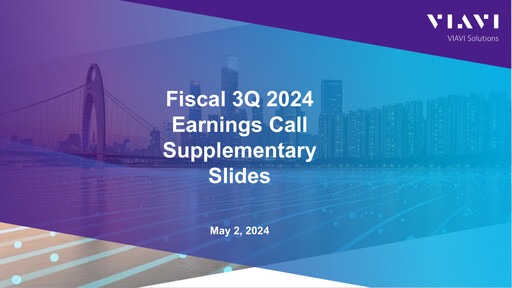 Thumbnail VIAVI Solutions
 Quarterly Report 2024-q3