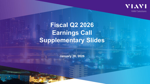 Thumbnail VIAVI Solutions
 Quarterly Report 2026-q2