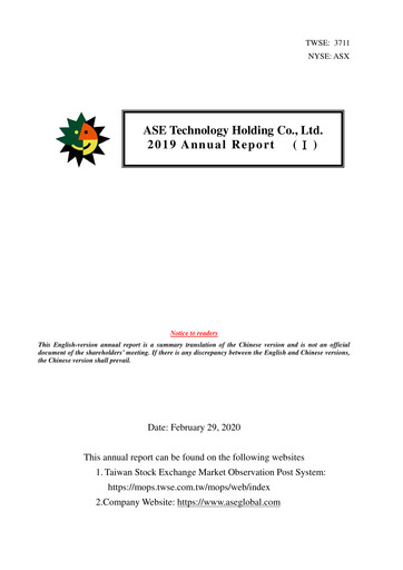Thumbnail ASE Group
 Annual Report 2019