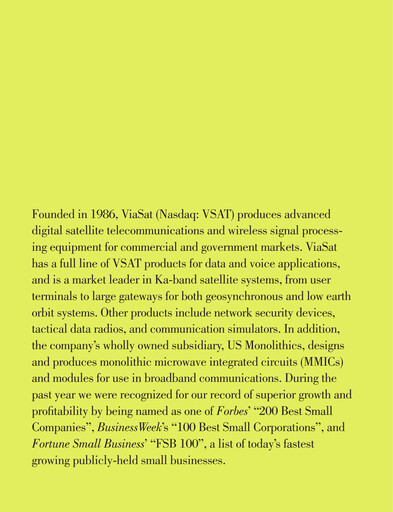 Thumbnail ViaSat Annual Report 2002