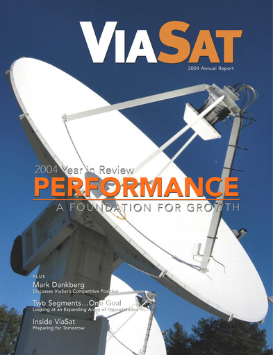 Thumbnail ViaSat Annual Report 2004