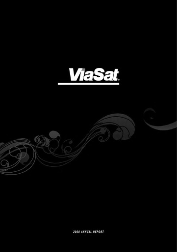 Thumbnail ViaSat Annual Report 2008