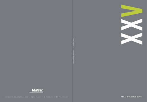 Thumbnail ViaSat Annual Report 2011