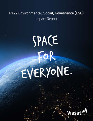 Thumbnail ViaSat ESG Report 2022