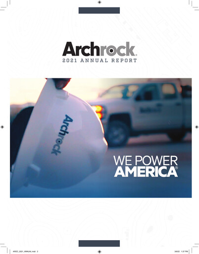 Thumbnail Archrock Annual Report 2021
