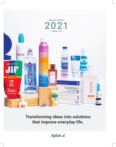 Thumbnail AptarGroup Annual Report 2021