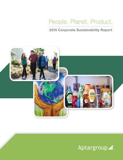 Thumbnail AptarGroup Sustainability Report 2015
