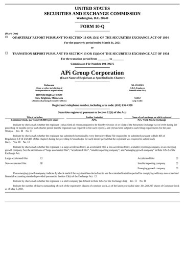 Thumbnail APi Group Quarterly Report 2021-q1