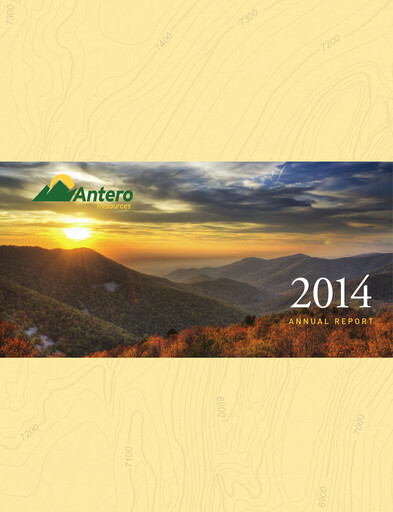 Vorschaubild Antero Resources
 Jahresbericht 2014