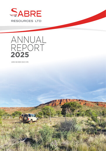 Thumbnail Sabre Resources Annual Report 2025