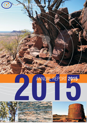 Thumbnail Superior Resources Annual Report 2015