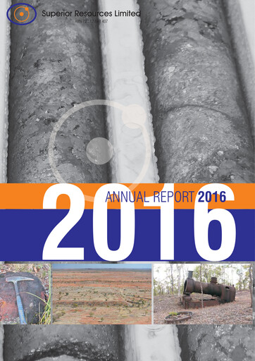Thumbnail Superior Resources Annual Report 2016
