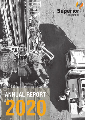 Thumbnail Superior Resources Annual Report 2020