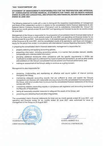 Thumbnail Kazatomprom Financial Statement 2021-h1