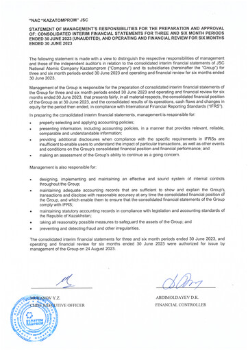 Thumbnail Kazatomprom Financial Statement 2023-h1