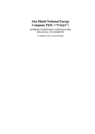 Thumbnail TAQA Quarterly Report 2019-q1