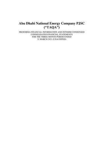 Thumbnail TAQA Quarterly Report 2021-q1