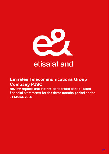Thumbnail Emirates Telecom (Etisalat Group) Quarterly Report 2026-q1