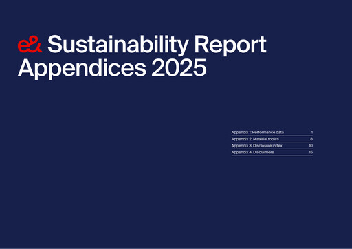 Thumbnail Emirates Telecom (Etisalat Group) Sustainability Report 2025