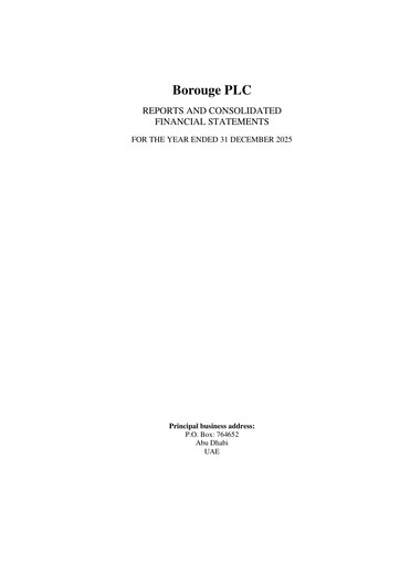 Thumbnail Borouge Financial Statement 2025
