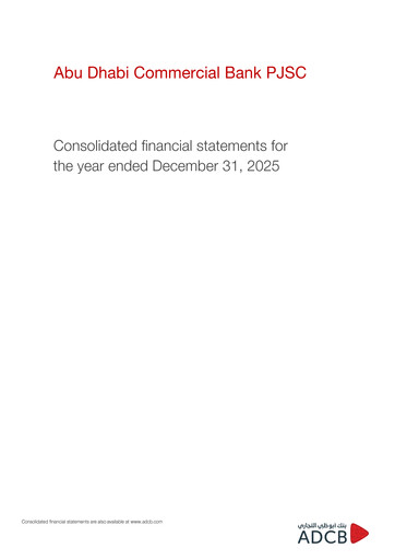 Thumbnail Abu Dhabi Commercial Bank (ADCB) Financial Statement 2025