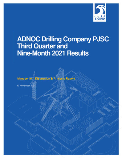 Thumbnail ADNOC Drilling Company Quarterly Report 2021-q3