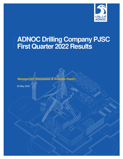 Thumbnail ADNOC Drilling Company Quarterly Report 2022-q1