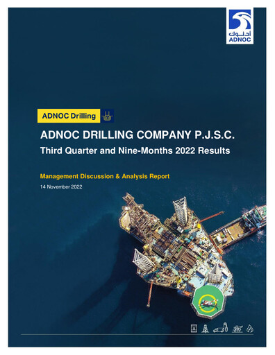 Thumbnail ADNOC Drilling Company Quarterly Report 2022-q3