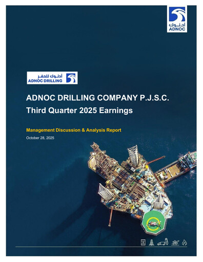 Thumbnail ADNOC Drilling Company Quarterly Report 2025-q3