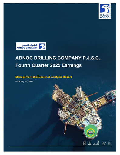 Thumbnail ADNOC Drilling Company Quarterly Report 2025-q4