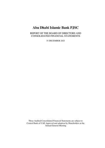 Thumbnail Abu Dhabi Islamic Bank (ADIB) Financial Statement 2021