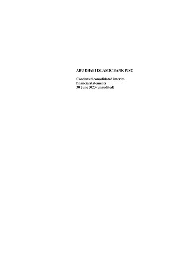 Thumbnail Abu Dhabi Islamic Bank (ADIB) Financial Statement 2023-q2