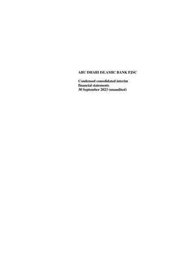 Thumbnail Abu Dhabi Islamic Bank (ADIB) Financial Statement 2023-q3
