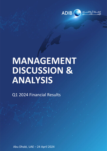 Thumbnail Abu Dhabi Islamic Bank (ADIB) Quarterly Report 2024-q1
