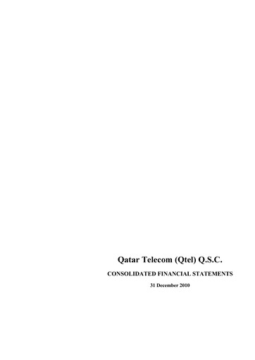 Thumbnail Ooredoo Financial Statement 2010